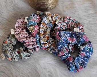 Liberty katoenen scrunchie scrunchies - Verkrijgbaar in 7 kleuren - ambachtelijk handgemaakt