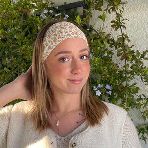Organic hair band Headband in Liberty cotton gauze, many colors to choose from - Eco-responsible - adult size - Ideal Gift