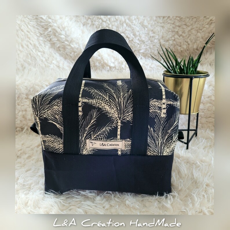 Lunch Bag Boston - lunch bag for your meal - Insulated - Color and pattern of your choice - L&A Creation HandMade 