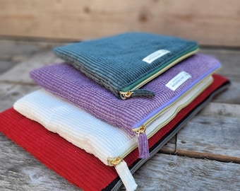 31 Colors Corduroy Pouch Cover - for iPad Tablet Computer - Customizable and Made to Measure - Ideal Gift
