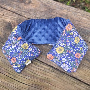 Long dry hot water bottle - 60 designs to choose from - Special neck and cervical soft fleece and cotton L&A Création - Christmas gift
