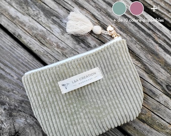 Corduroy wallet/card holder - BOHEME collection - many colors to choose from - ideal Christmas gift