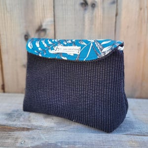 Trousse pochette - 31 couleurs dispo - pour maquillage rangements pour pinceaux, crayons - version velours -  tissu au choix - idée Cadeau