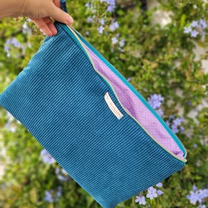 Pochette Housse  - 31 Couleurs Velours côtelé pour tablette Ipad Ordinateur - couleur personnalisable -  sur mesure - Cadeau Noël
