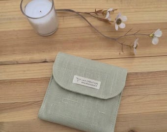 Handmade linen waterproof soap case – Zero-waste travel soap holder – Solid soap pouch – Choice of colors
