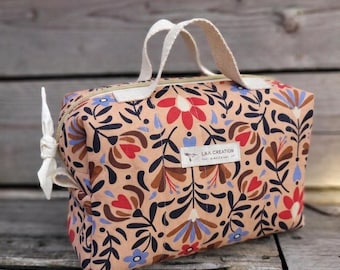 Toiletry or makeup bag - 55 prints to choose from - quilted cotton - Made in France - Handmade - ideal gift