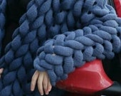 Wool knitted coat.Chunky knit cardigan.Cocoon cardigan.Knitting cardigan with free delivery