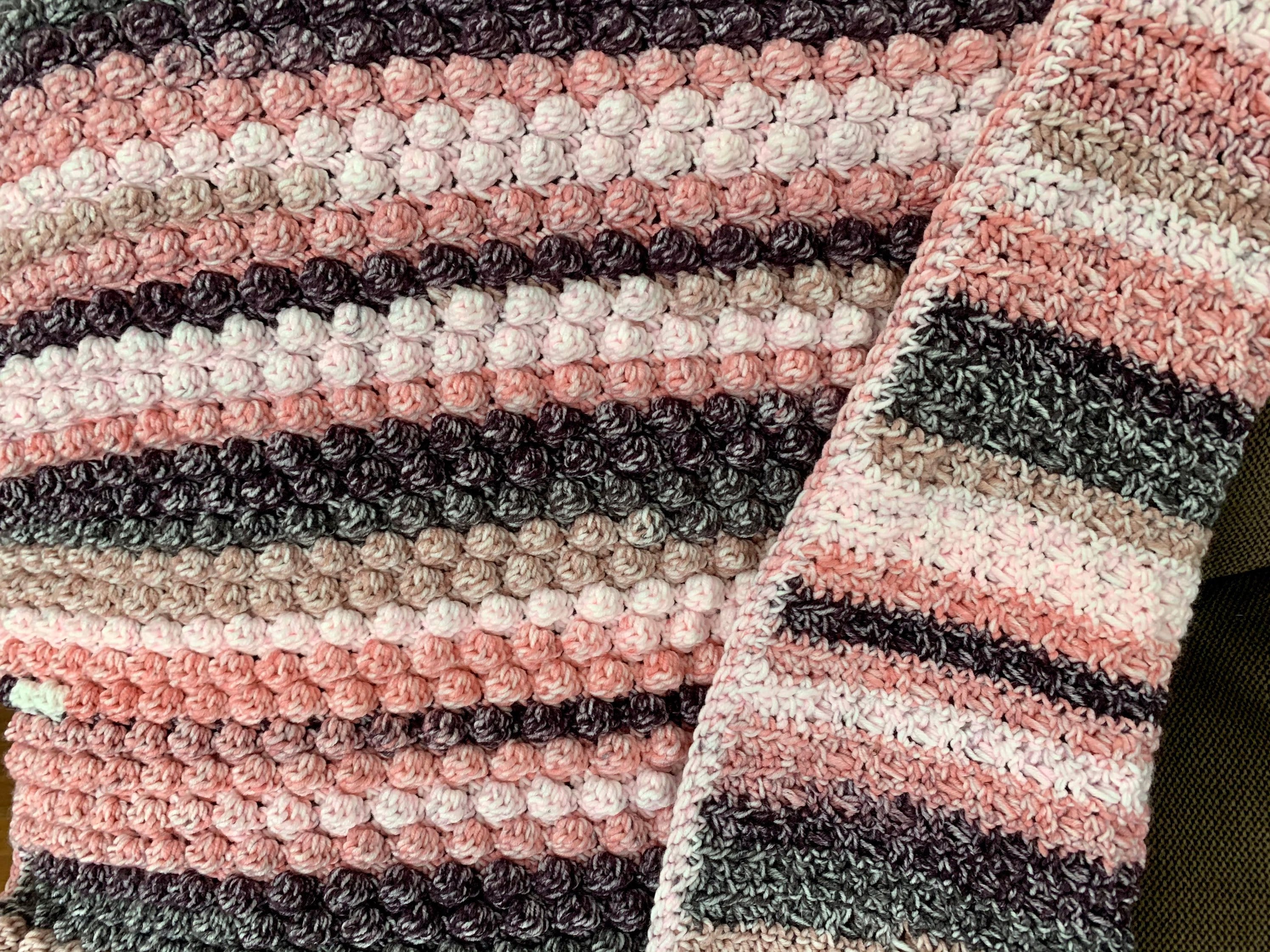 Baby Crochet Puff Stitch Afghan Etsy