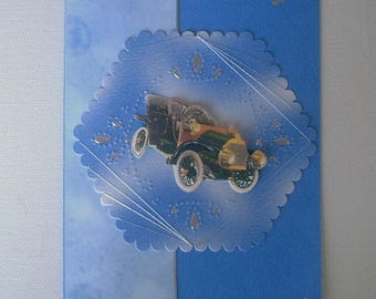 Carte De Voitures Anciennes Etsy