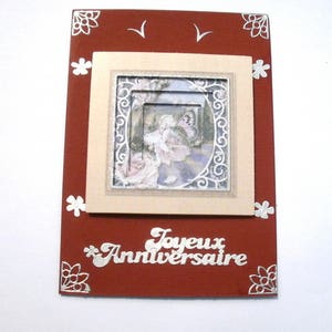 133 Carte de voeux  3d joyeux anniversaire