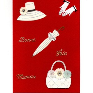120 - Carte de voeux Bonne fête maman