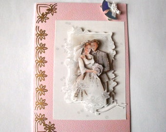 Carte de voeux 3d de mariage n°12