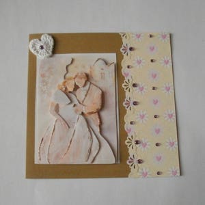 Carte de voeux 3d de mariage n°13