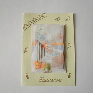 23 Carte de voeux 3d de naissance fille ou garcon