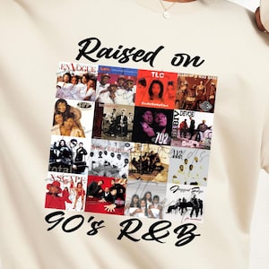 PNG File - Groups Edition - Raised on 90&#39;s R&B Album Cover - SVG - Sublimation - DTF