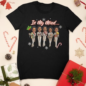Temptations Christmas T-shirt - In My Mind - Black Christmas Shirt - Silent Night - Christmas Music