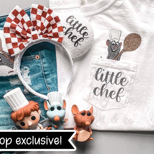 Little Chef Pocket T-Shirt | Remy/Ratatoullie Inspired T-Shirt  | Epcot Inspired T-Shirt | Disney Adult Pocket Tee