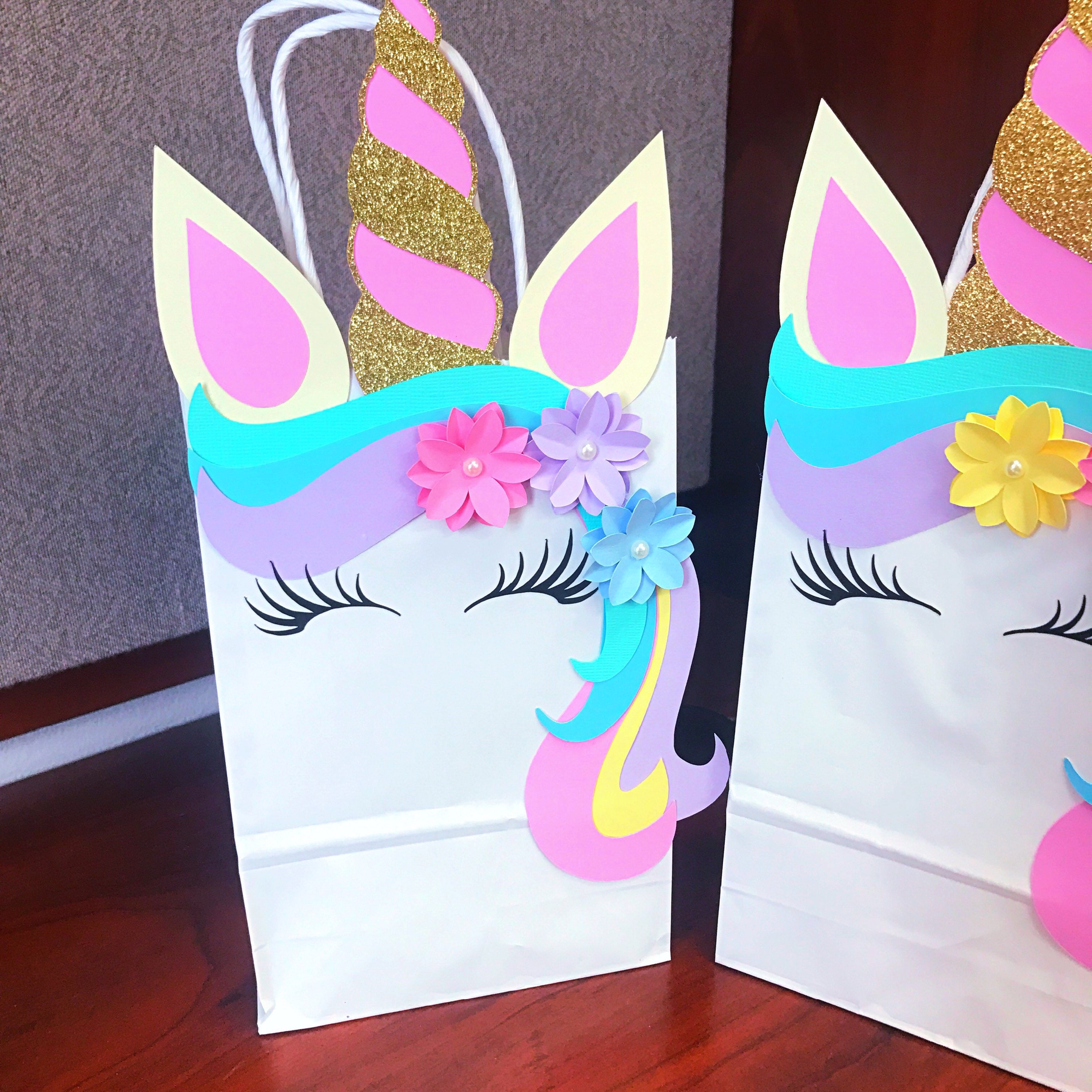 Unicorn Favor Bags Unicorn Gift Bags Unicorn goody bags Etsy