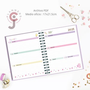 Agenda Maestra/ agenda 2025-2026 /Medio oficio / Agenda Pdf / Agenda docente