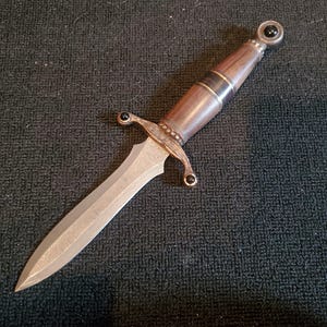 Damascus blade athame
