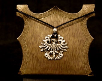 Beautiful sterling silver Phoenix pendant