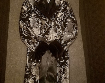 Silver Brocade Soveriegn Regency Tailcoat