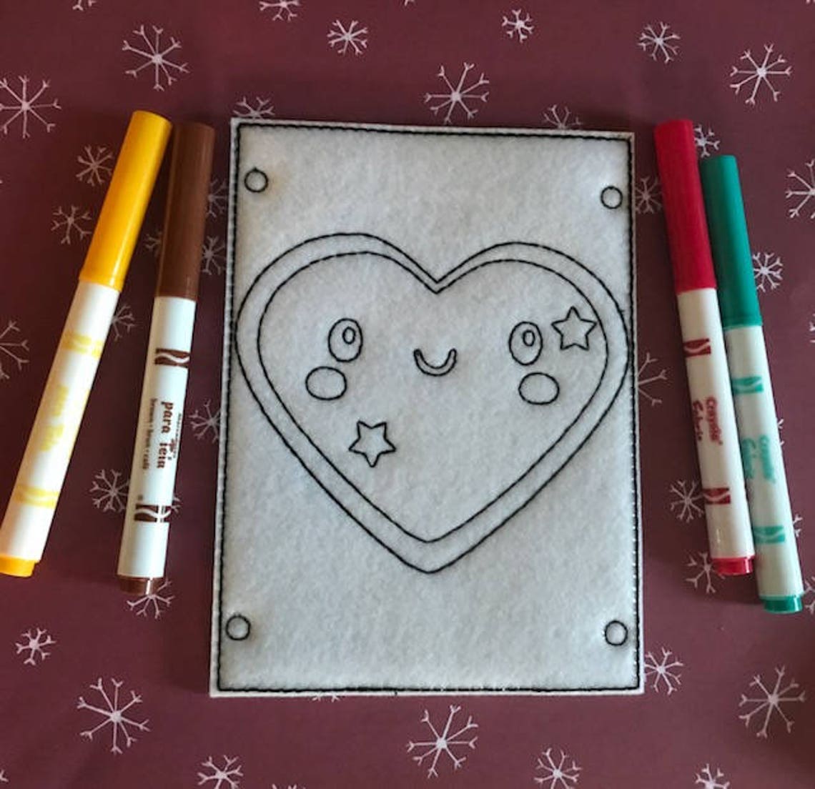 Machine Embroidery Design Coloring Book Page Design Color & Etsy