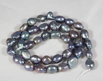 lot de 10 magnifiques perles d'eau douce baroque, lot de 9 à 10 mm