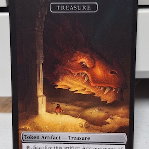 MtG Treasure Token Doppelseitig Alternative Kunst - EDH, Kommandant, Cube Draft und Casual
