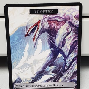 MtG Thopter 1/1 Doppelseitiger Token Alternative Kunst - EDH, Kommandant, Cube Draft und Casual