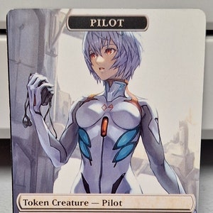 MtG Full Art Pilot 1/1 Doppelseitige Token Alternative Art - EDH, Kommandant, Würfelentwurf und Gelegenheitsspiele