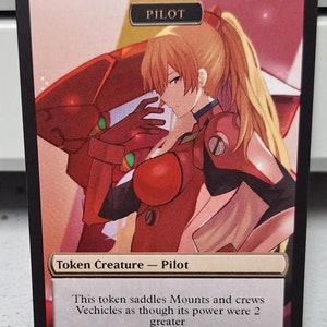 MTG Pilot 1/1 (kleurloos) en voertuig 3/2 token alternatieve kunst - EDH, Commander, Cube Draft en Casual