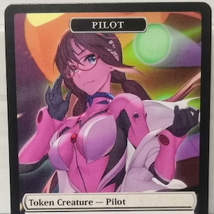 MtG Pilot 1/1 Doppelseitiger Token Alternative Kunst - EDH, Kommandant, Cube Draft und Casual