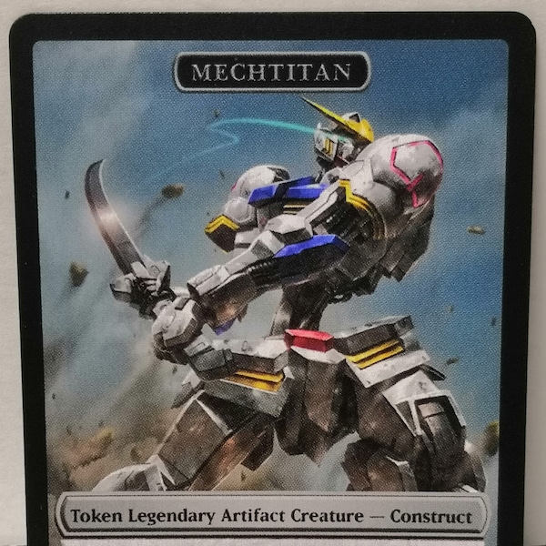 MtG Pilot 1/1 and Mechtitan Double Sided Token Alternative Art - EDH, Commander, Cube Draft and Casual