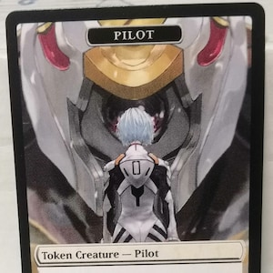 MtG Pilot 1/1 Doppelseitiger Token Alternative Kunst - EDH, Kommandant, Cube Draft und Casual