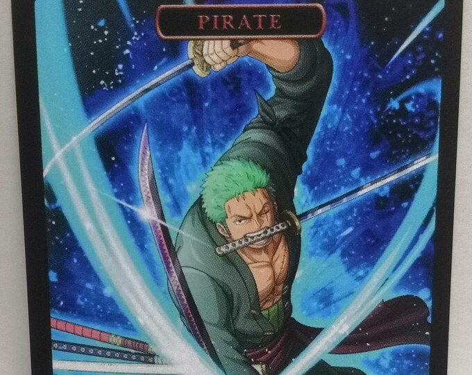 Mtg Pirate 1/1 With Menace and Haste Double Sided Token Alternative Art ...