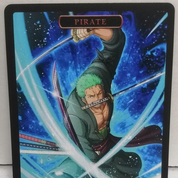 MtG Pirat 1/1 mit Bedrohung und Hast Double Sided Token Alternative Art - EDH, Kommandant, Cube Draft und Casual