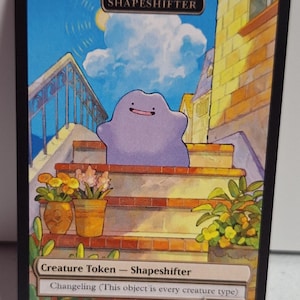 MtG Shapeshifter 3/2 Double Sided Token Alternative Art - EDH, Commander, Cube Draft and Casual