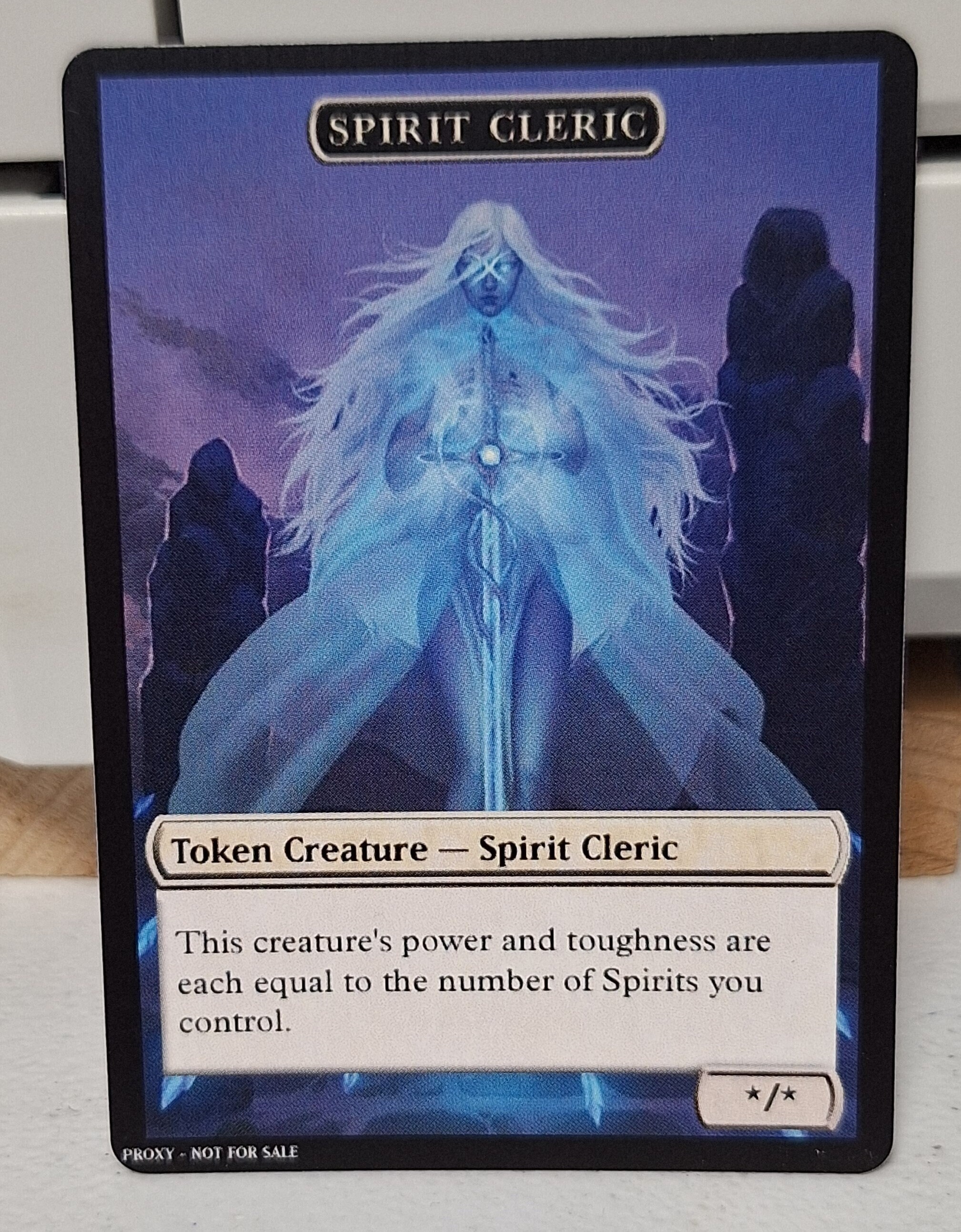 Spirit token (foil) (1/1 full art) - Unstable | Bazaar of Magic
