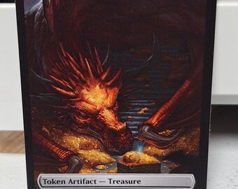 MTG　両面トークン　7枚セット　DOUBLE SIDED TOKENS Mtg. 4x Treasure (0021) Double-Sided Tokens. Foil. March Of