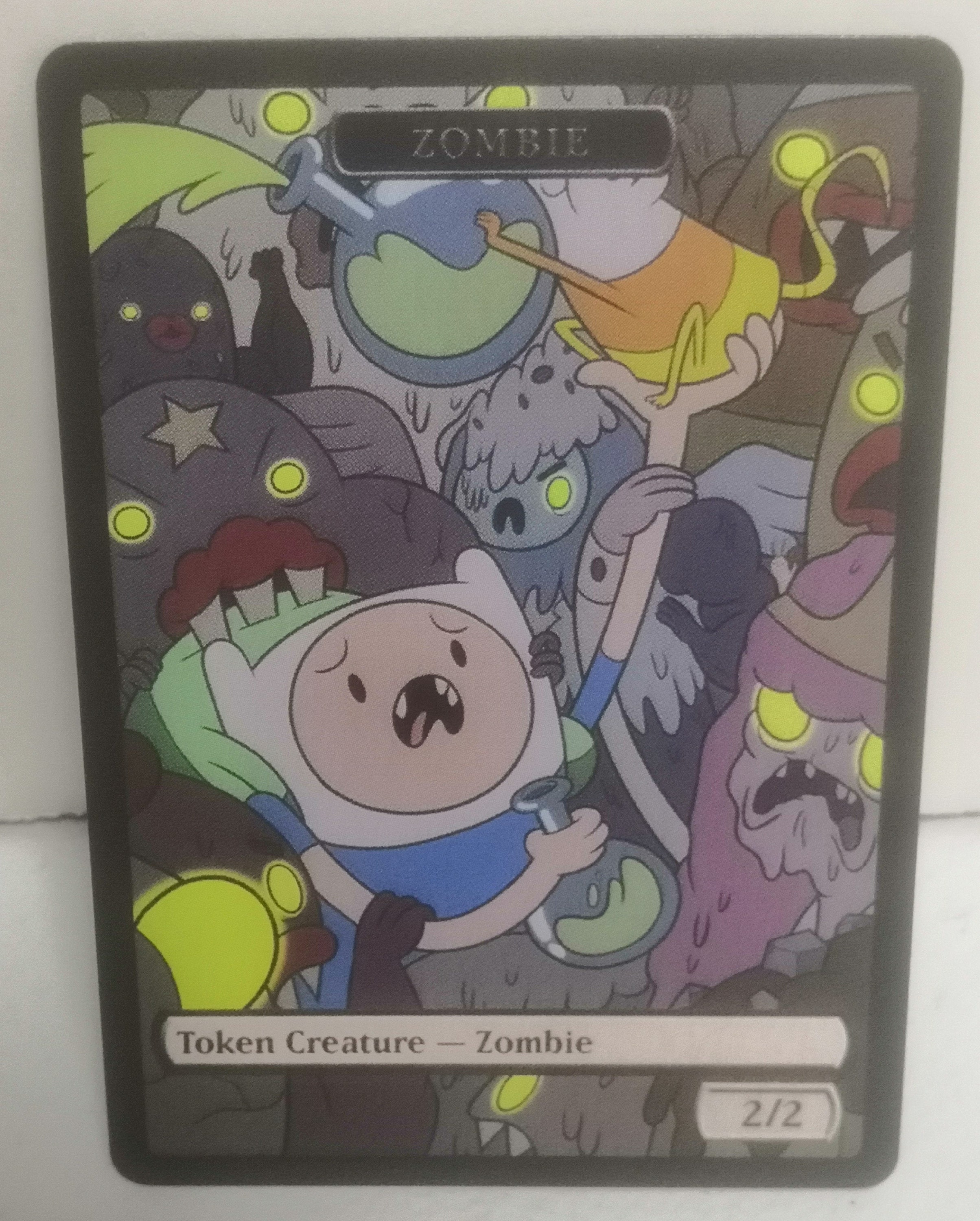 MtG Zombie 2/2 Double Sided Token Alternative Art - EDH, Commander, Cube Draft and Casual