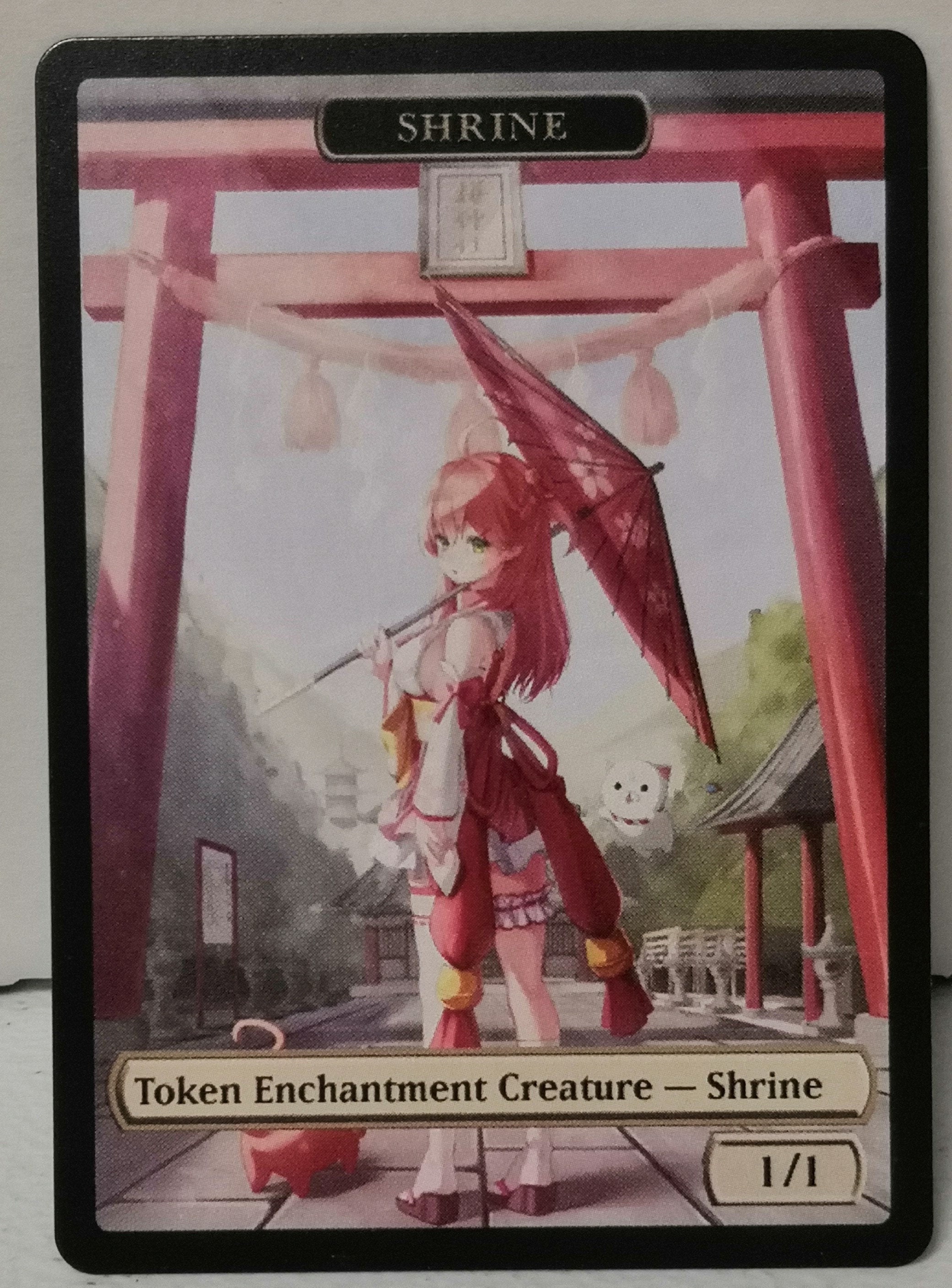 Mtg Shrine 1/1 Doublesided Token Alternative Art - EDH