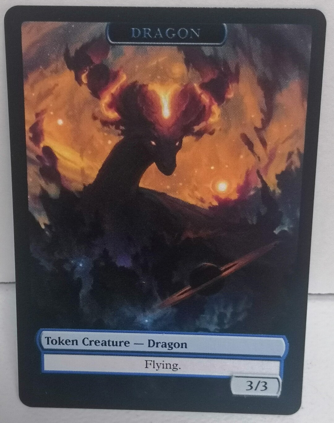 Mtg Astral Dragon 3/3 Double Sided Token Alternative Art EDH, Commander