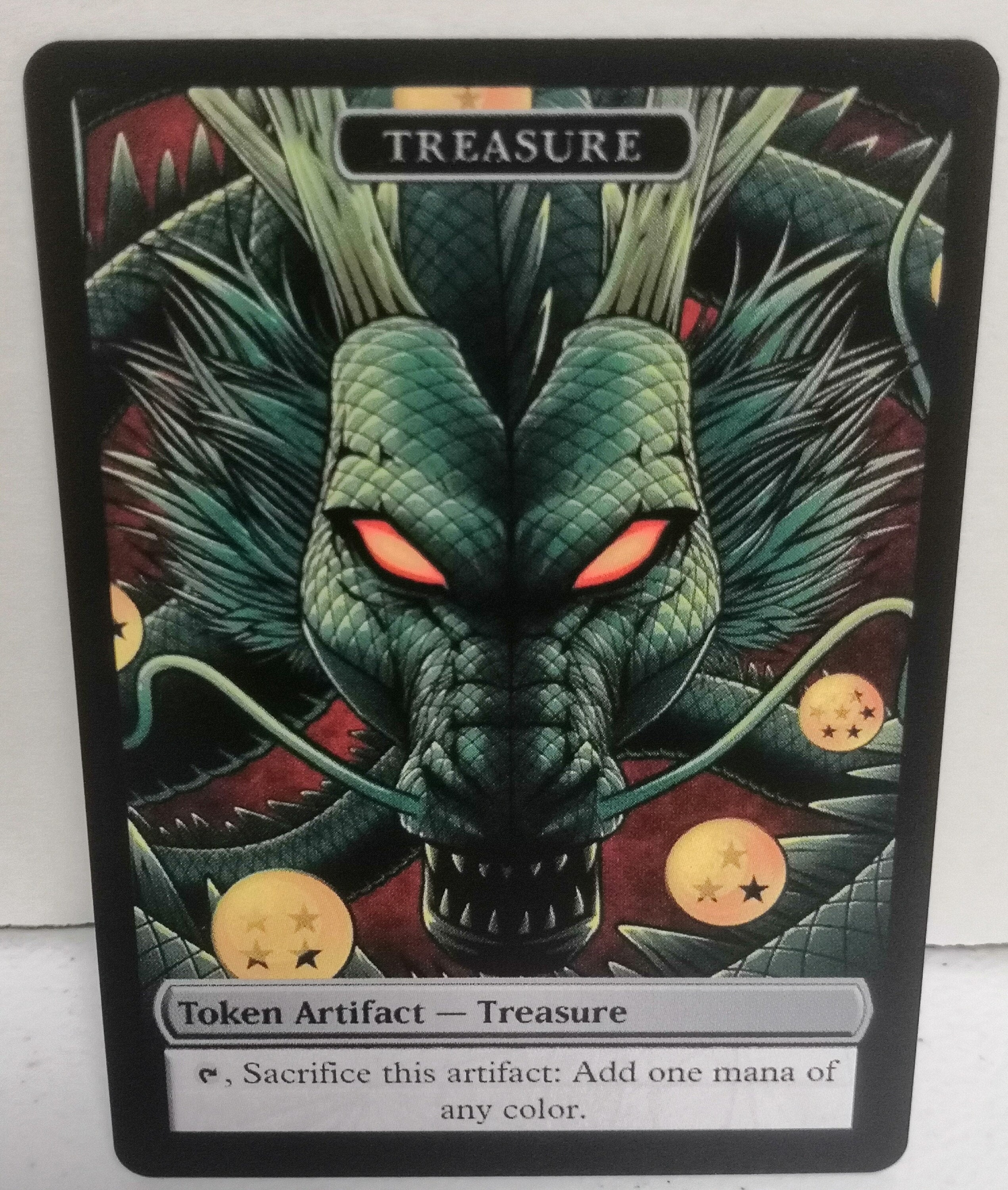Mtg Treasure Token Double Sided Alternative Art - EDH