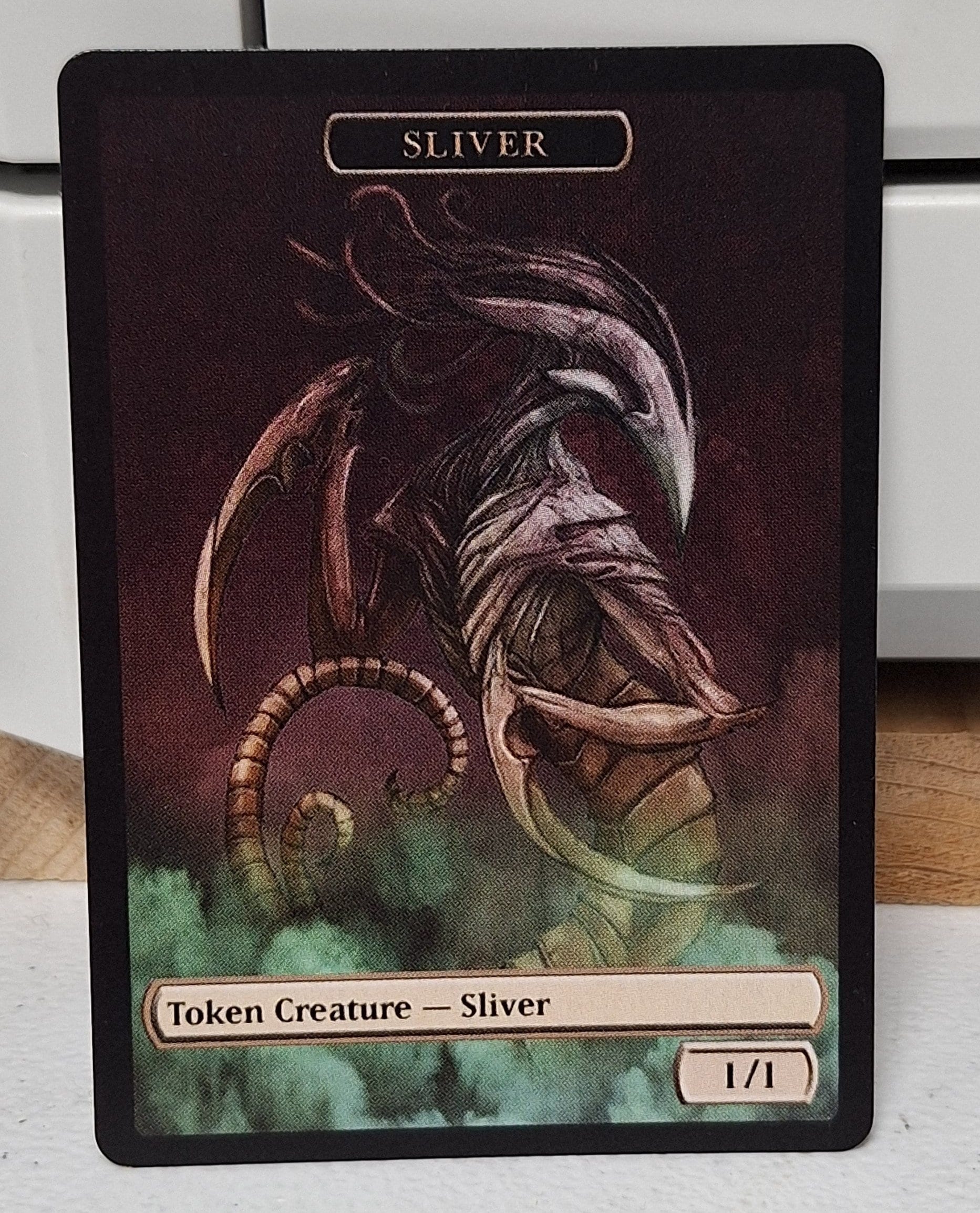 Mtg Sliver 1/1 Token Double Sided Alternative Art - EDH