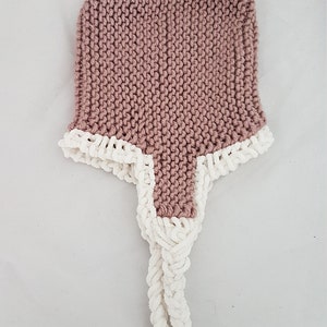 Tricoté main enfant poncho bonnet péruvien 18-24 mois image 2