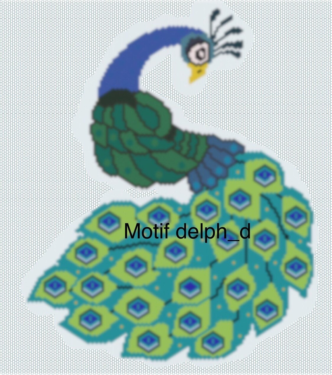 Diagramme Tissage Perles Miyuki Paon Etsy