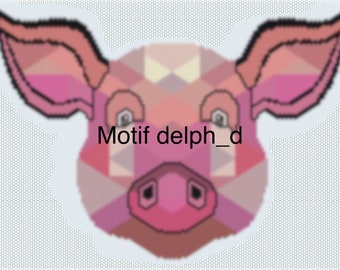 Miyuki-Perlenwebdiagramm Schwein