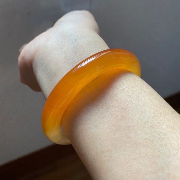 Orange Bangle Bracelet Etsy