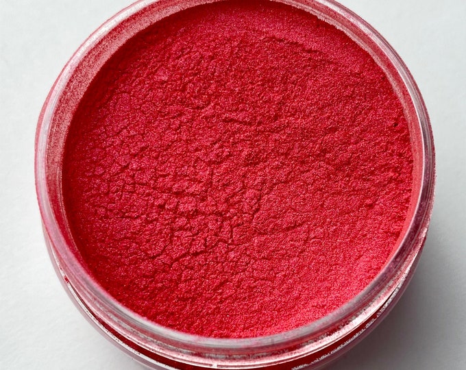 Pearlescent Mica Powder - 1 ounce jar - Hibiscus